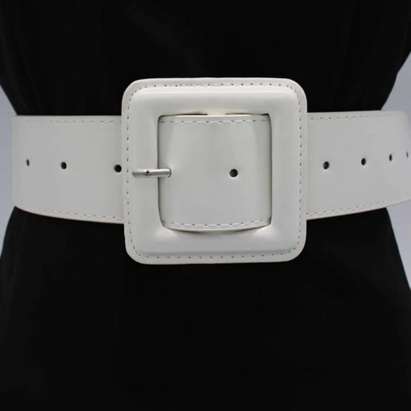 White belt square buckle Clearance