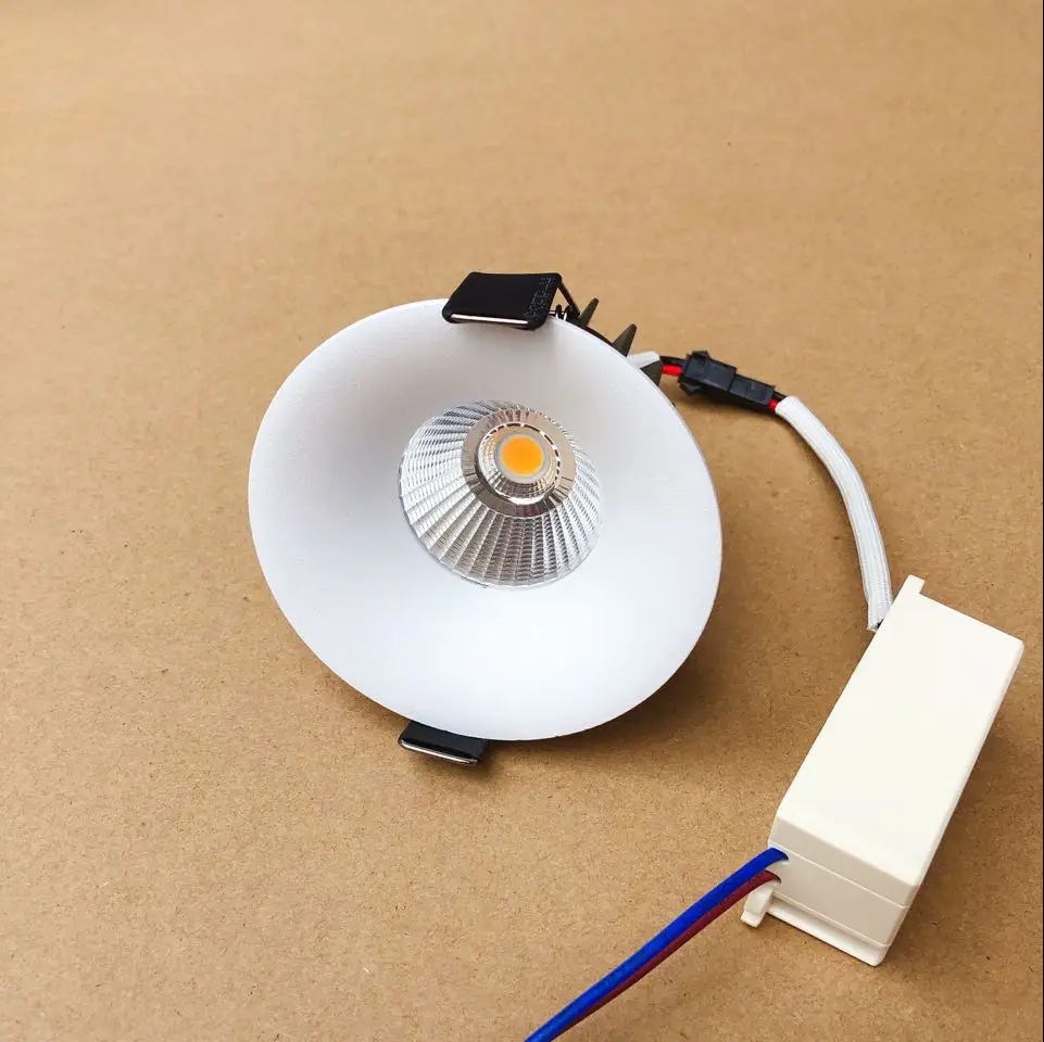 

High Quality Dimmable LED Downlight 5W 7W 10W 12W 15W 85-265V COB LED DownLights Recessed Spotlight Down Light Bulb Lamps