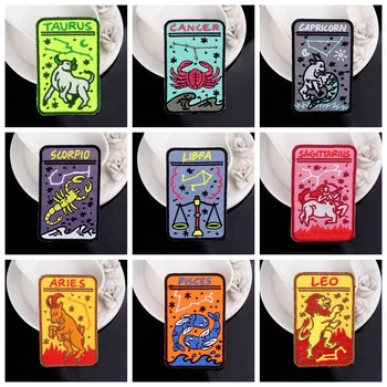 Twelve Constellations Patches Embroidered Patches For Clothing Sewing On Patch Iron On Patch Stickers Badges Applique On Clothes
Twelve Constellations Patches Embroidered Patches For Clothing Sewing On Patch Iron On Patch Stickers Badges Applique On Clothes