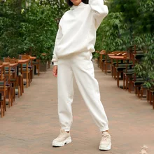 Two Piece Set Casual Fleece Tracksuit Women Winter 2021 Women's Sets Oversized Hooded Long Sleeve Hoodie Sport Pants Lady Suit
Two Piece Set Casual Fleece Tracksuit Women Winter 2021 Women's Sets Oversized Hooded Long Sleeve Hoodie Sport Pants Lady Suit