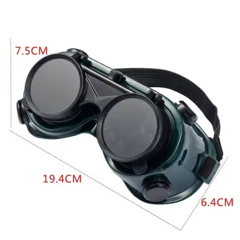 1pcs Dark Green Eye Welding Goggles Helmet Grinding Shield Protection Flip Up