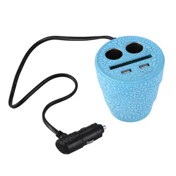 Luminous 2 USB Port Splitter Cigarette Lighter Socket Adapter Car Charger Cup Holder Blue
Luminous 2 USB Port Splitter Cigarette Lighter Socket Adapter Car Charger Cup Holder Blue