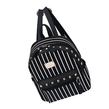 Striped Women's Backpack Women travel Beauty Makeup Bag
Striped Women's Backpack Women travel Beauty Makeup Bag