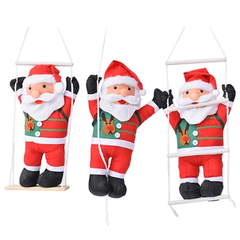 Christmas Pendant Santa Claus Climbing Ladder Rope Hanging Doll 60cm New Year Tree Decoration Home Decor Hogard 
Christmas Pendant Santa Claus Climbing Ladder Rope Hanging Doll 60cm New Year Tree Decoration Home Decor Hogard