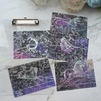 5 Sheets/lot 12*17cm DIY Silver Ecliptic Constellation Paper Design Wrapping Creative Craft Background Scrapbook Paper 
5 Sheets/lot 12*17cm DIY Silver Ecliptic Constellation Paper Design Wrapping Creative Craft Background Scrapbook Paper