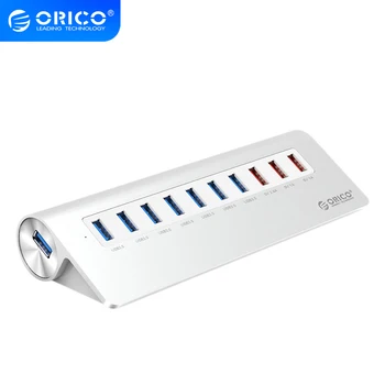 ORICO USB HUB with Charging Function 7 Port USB3.0 Slope Design HUB 5Gbps 5V Charging Port With 12V Power Adapter For Phone/PC
ORICO USB HUB with Charging Function 7 Port USB3.0 Slope Design HUB 5Gbps 5V Charging Port With 12V Power Adapter For Phone/PC