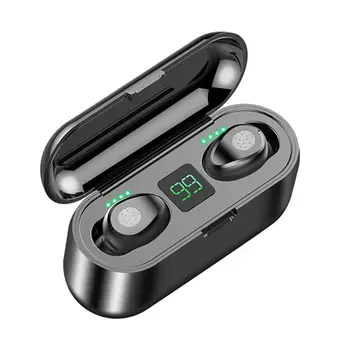 Sport Wireless Bluetooth Earphone F9 TWS V5.0 Headphone HiFi Stereo Earbuds Digital LED Display Touch Control 2000mAh Power Bank
Sport Wireless Bluetooth Earphone F9 TWS V5.0 Headphone HiFi Stereo Earbuds Digital LED Display Touch Control 2000mAh Power Bank