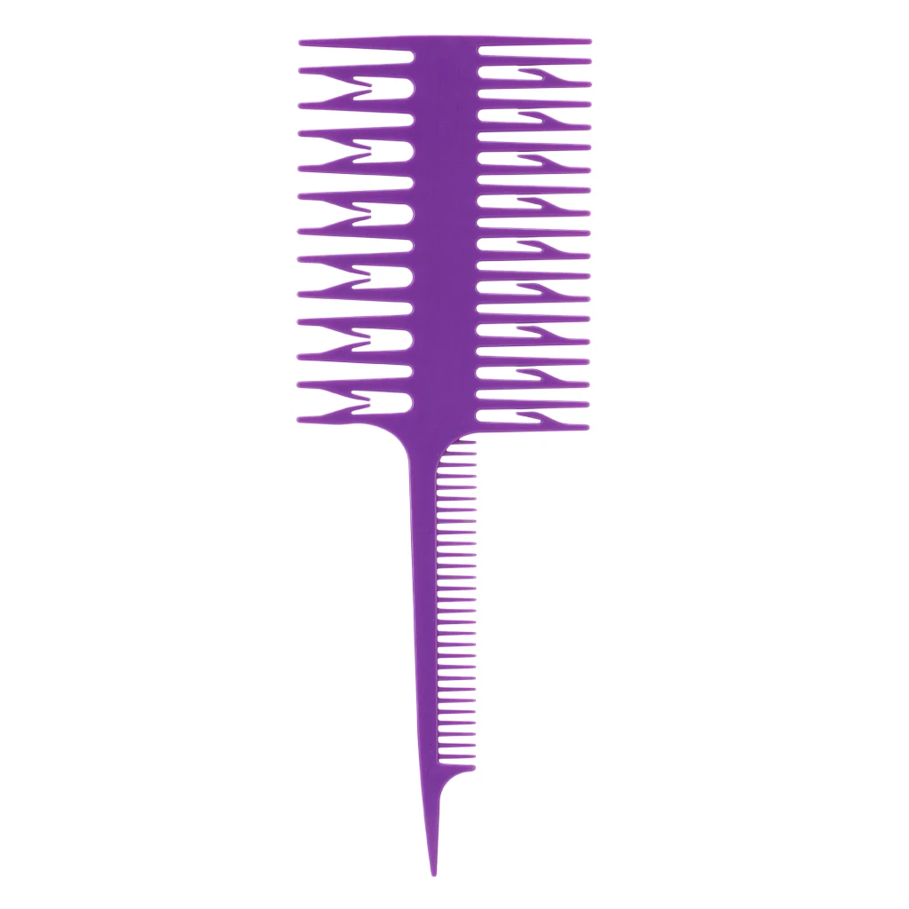 3 Way Weave Balayage Dyeing Highlighting Microbraiding Sectioning Hair Comb Coloring Comb Dyeing Brush for Salon Barber 3 Way Weave Balayage Dyeing Highlighting Microbraiding Sectioning Hair Comb Coloring Comb Dyeing Brush for Salon Barber