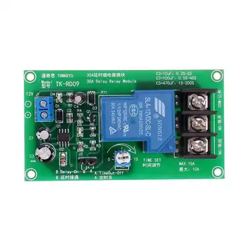 LEORY 1PCS DC 12V 0-200S Adjustable Time Delay Relay Module High Precision Monostable Circuits 30A
LEORY 1PCS DC 12V 0-200S Adjustable Time Delay Relay Module High Precision Monostable Circuits 30A