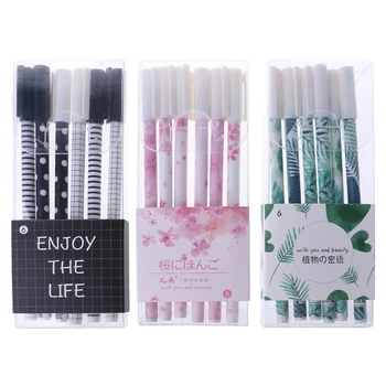 6pcs Green Plants Sakura Gel Pen Kawaii School Office Supply Stationery Gift 
6pcs Green Plants Sakura Gel Pen Kawaii School Office Supply Stationery Gift