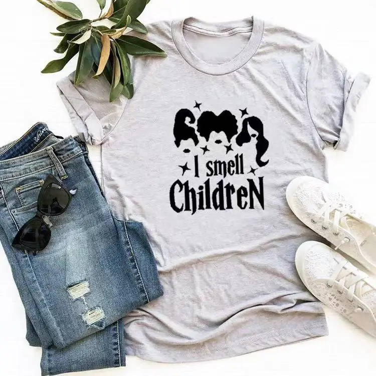 Halloween I smell Children T-shirt Hocus Pocus Holiday Women Top Tee Funny Short Sleeve Female T Shirt Gift Cotton Drop Ship
Halloween I smell Children T-shirt Hocus Pocus Holiday Women Top Tee Funny Short Sleeve Female T Shirt Gift Cotton Drop Ship