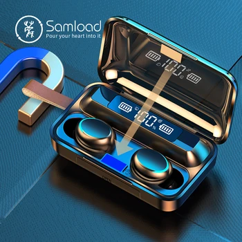 Tws Wireless Earbuds Bluetooth V5.0 in-Ear Stereo USB-C Quick Charge Wireless Headphones 5 Hours Playing Time Built-in Mic Call
Tws Wireless Earbuds Bluetooth V5.0 in-Ear Stereo USB-C Quick Charge Wireless Headphones 5 Hours Playing Time Built-in Mic Call