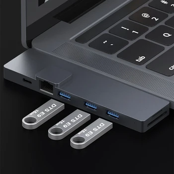 Gigabit Ethernet Adapter 8 in 1 Dual Type-C HUB Converter Wide Scope of Application Simplicity PD TF 3 USB3.0 HDMI
Gigabit Ethernet Adapter 8 in 1 Dual Type-C HUB Converter Wide Scope of Application Simplicity PD TF 3 USB3.0 HDMI