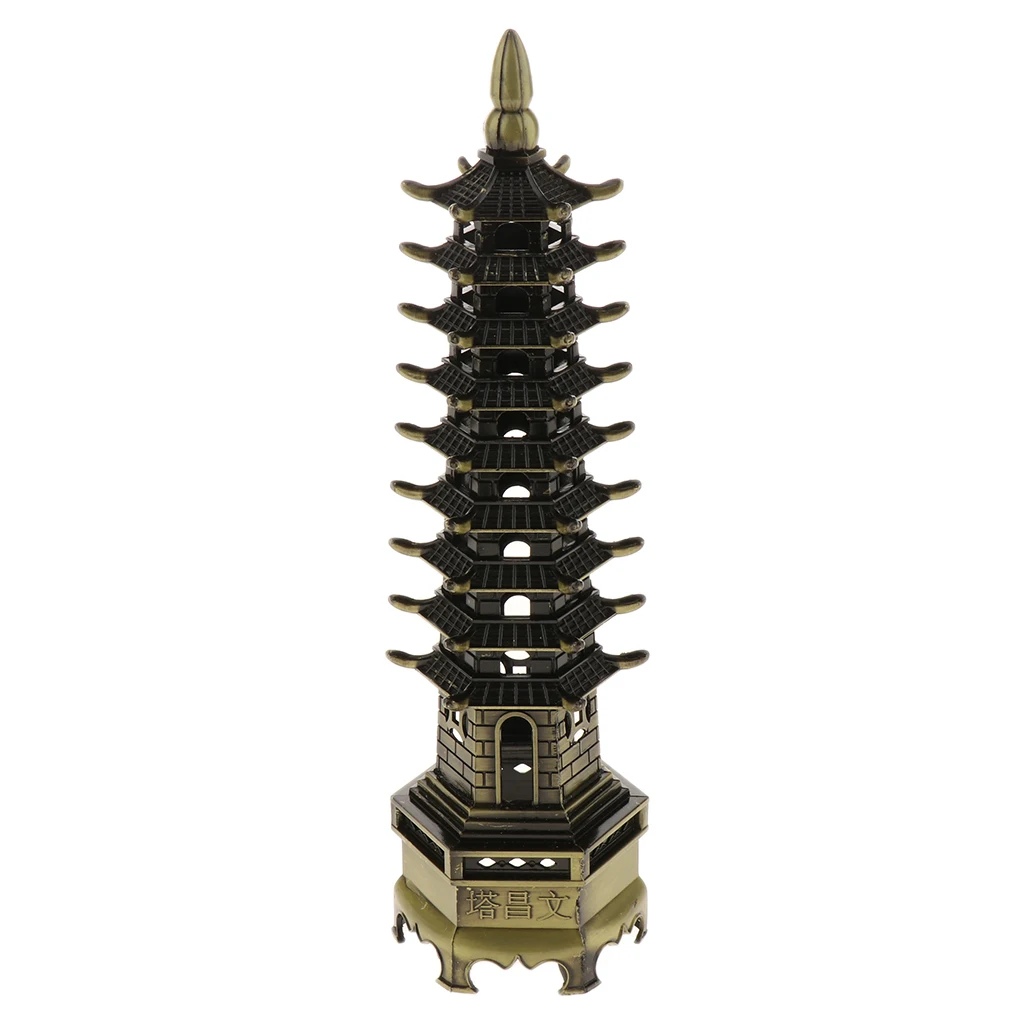 Classic Vintage Chinese Wenchang Fengshui Towers Zinc Alloy Model for Home Office Coffee Bar Decor Ornaments Classic Vintage Chinese Wenchang Fengshui Towers Zinc Alloy Model for Home Office Coffee Bar Decor Ornaments