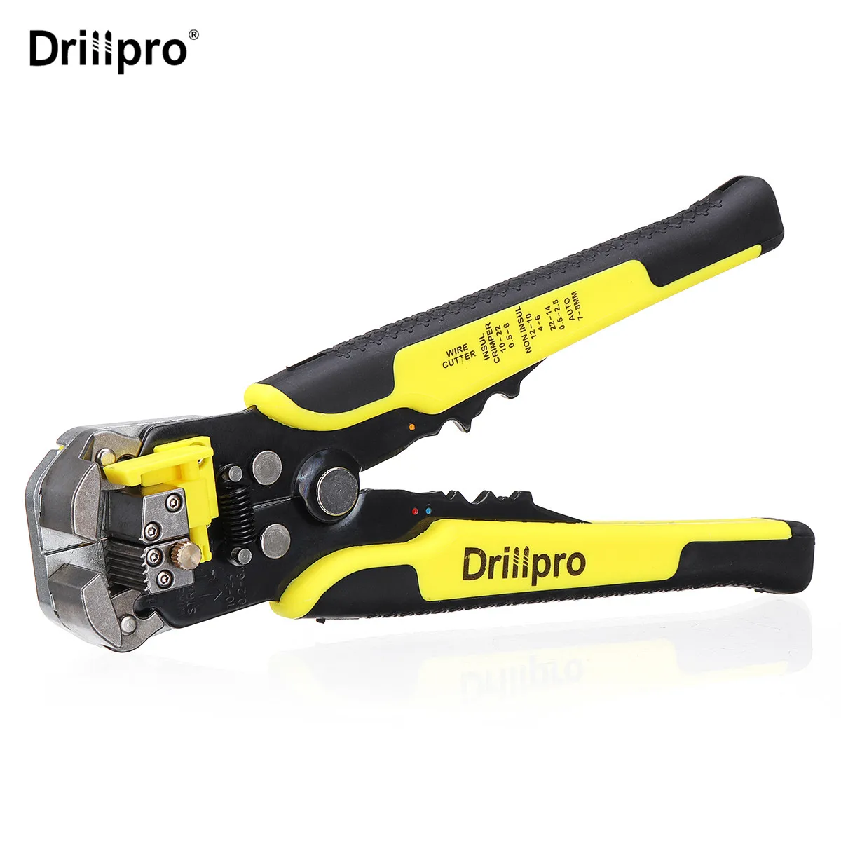 Drillpro Automatic Wire Stripper Crimper Cable Cutter Stripper Tools Crimping Pliers Terminal tool for 0.2-6 Square mm
Drillpro Automatic Wire Stripper Crimper Cable Cutter Stripper Tools Crimping Pliers Terminal tool for 0.2-6 Square mm