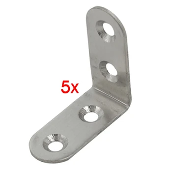 5 Pcs 1 3/5" x 1 3/5" Metal Corner Brace Angle Bracket Fasteners 
5 Pcs 1 3/5" x 1 3/5" Metal Corner Brace Angle Bracket Fasteners