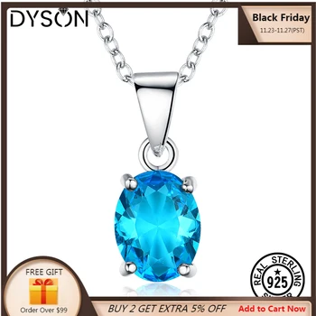 Dyson 925 Sterling Silver Necklaces For Women Oval Created Gemstone Blue Topaz Pendant Necklace Wedding Anniversary Fine Jewelry
Dyson 925 Sterling Silver Necklaces For Women Oval Created Gemstone Blue Topaz Pendant Necklace Wedding Anniversary Fine Jewelry