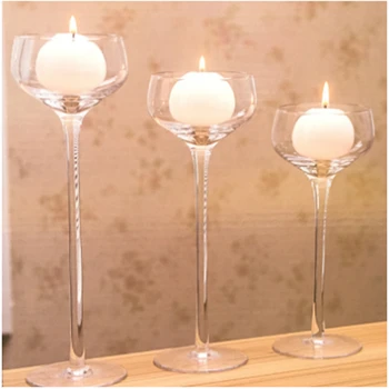 Elegant Romantic Creative Goblet Designed Glass Candle Holder Supplies Home Decortaion Ornament Candle Holder Candlestick
Elegant Romantic Creative Goblet Designed Glass Candle Holder Supplies Home Decortaion Ornament Candle Holder Candlestick