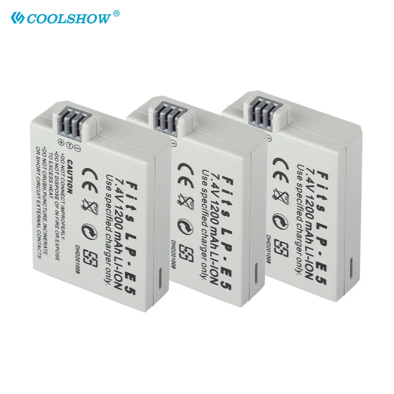 Camera Battery LP E5 LP-E5 LPE5 For CANON 450D 500D 1000D KISS X2 X3 F Rebel XS XSi T1i 1200mAh Standard Batteries
Camera Battery LP E5 LP-E5 LPE5 For CANON 450D 500D 1000D KISS X2 X3 F Rebel XS XSi T1i 1200mAh Standard Batteries