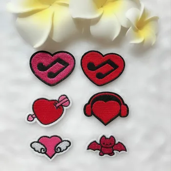 100pcs/lot Embroidery Patches Red Love Heart Music Animal Bat Clothing Accessories Heat Transfer Badge Iron Clothes
100pcs/lot Embroidery Patches Red Love Heart Music Animal Bat Clothing Accessories Heat Transfer Badge Iron Clothes