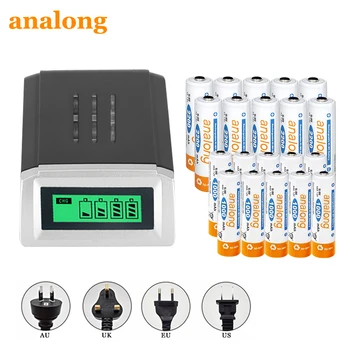 analong 10PCS 1.2V NI-MH AA rechargeable battery + 10PCS 1.2V aaa rechargeable Batteries+LCD display battery charger for AA AAA 
analong 10PCS 1.2V NI-MH AA rechargeable battery + 10PCS 1.2V aaa rechargeable Batteries+LCD display battery charger for AA AAA