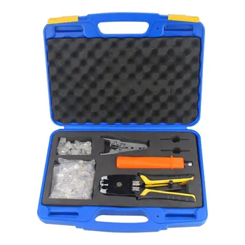 YG-S500RS Network Cable Clamp Set Crystal Head Combination Kit Network Wiring Tool Portable Practical Network Cable Clamp
YG-S500RS Network Cable Clamp Set Crystal Head Combination Kit Network Wiring Tool Portable Practical Network Cable Clamp