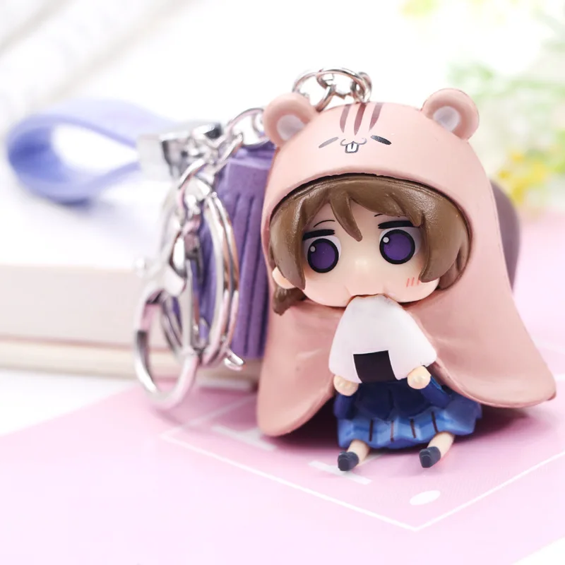 Cute Japanese Himouto Umaru-chan Nendoroid Umaru Keychain Anime Action Figure PVC Toys Collection Figures Key Rings for Women
Cute Japanese Himouto Umaru-chan Nendoroid Umaru Keychain Anime Action Figure PVC Toys Collection Figures Key Rings for Women