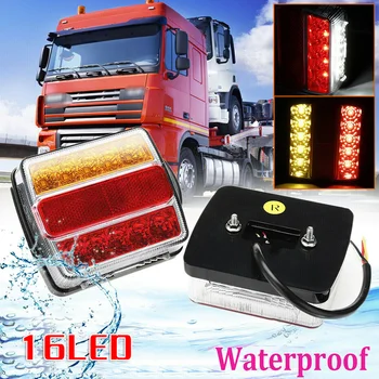 16LED Trailer Tail Light Universal Stop Rear reflector Taillight Turn signal Truck
16LED Trailer Tail Light Universal Stop Rear reflector Taillight Turn signal Truck