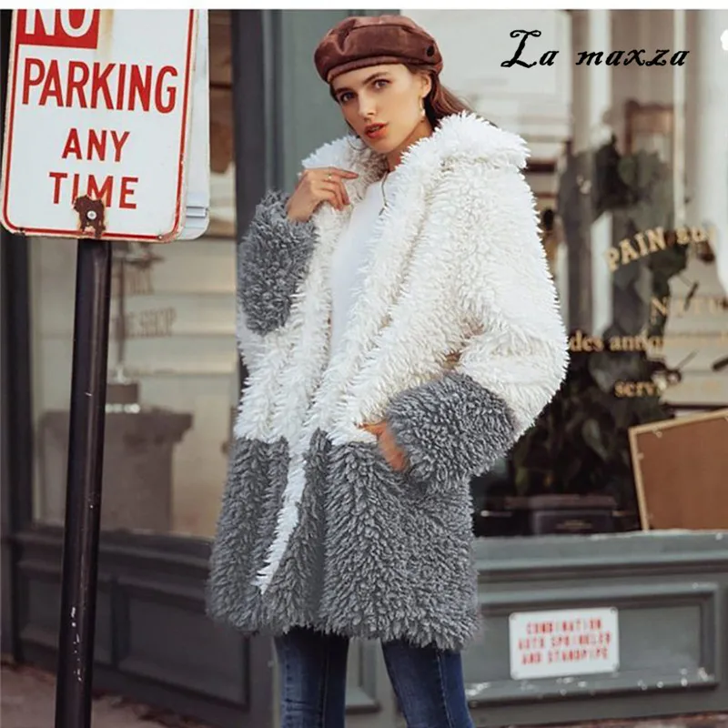 Korean Style Casual Fashion Faux Fur Long Coat Winter Oversize Warm Clothes Coats Pockets 2019
Korean Style Casual Fashion Faux Fur Long Coat Winter Oversize Warm Clothes Coats Pockets 2019