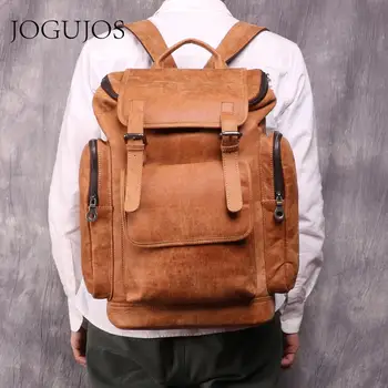 JOGUJOS Genuine Leather Casual Backpack New Cowhide Men's Backpack 15.6" Laptop Male Backpack Daypacks Men Fashion Rucksack
JOGUJOS Genuine Leather Casual Backpack New Cowhide Men's Backpack 15.6" Laptop Male Backpack Daypacks Men Fashion Rucksack