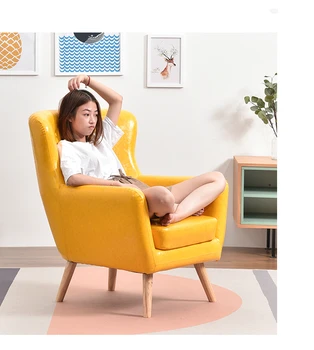 Nordic Sofa Chair Single Sofa Lazy Bedroom Balcony Small Sofa Simple ins Ins Tiger Chair
Nordic Sofa Chair Single Sofa Lazy Bedroom Balcony Small Sofa Simple ins Ins Tiger Chair