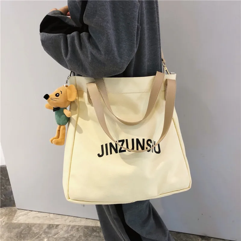 INS Online Celebrity Canvas Bag Women's College Style Versatile Students Class Handbag Korean-style Large-Volume Casual Shoulder 
INS Online Celebrity Canvas Bag Women's College Style Versatile Students Class Handbag Korean-style Large-Volume Casual Shoulder