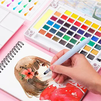 Bgln solid watercolor paint set 24/48 color children beginners hand-painted water color painting solid art supplies
Bgln solid watercolor paint set 24/48 color children beginners hand-painted water color painting solid art supplies