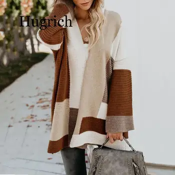 2020 Autumn and winter new loose European and American style geometric color matching cardigan sweat
2020 Autumn and winter new loose European and American style geometric color matching cardigan sweat