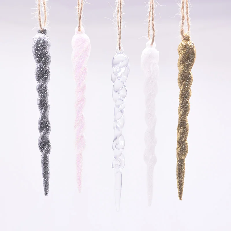 5pcs Gold Powder Simulation Ice Icicle Christmas Tree Hanging Ornament Fake Icicle Prop for Winter Frozen Xmas Tree Party Decor
5pcs Gold Powder Simulation Ice Icicle Christmas Tree Hanging Ornament Fake Icicle Prop for Winter Frozen Xmas Tree Party Decor