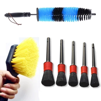Car Wheel Tire Detailing Brush Set for Cleans Dirty Tires Releases Dirt and Road Grime, Short Handle for Easy Scrubbing
Car Wheel Tire Detailing Brush Set for Cleans Dirty Tires Releases Dirt and Road Grime, Short Handle for Easy Scrubbing