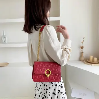 Summer New Rhombus Embroidery Thread Women's Bag Chain Shoulder Bag Messenger Ring Lock Women's Bag Fashion
Summer New Rhombus Embroidery Thread Women's Bag Chain Shoulder Bag Messenger Ring Lock Women's Bag Fashion