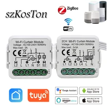 Tuya Smart Wifi Curtain Module Blind Switch for Roller Shutter Electric Motor 1/2 Gang Compatible ZigBee with Alexa Google Home
Tuya Smart Wifi Curtain Module Blind Switch for Roller Shutter Electric Motor 1/2 Gang Compatible ZigBee with Alexa Google Home
