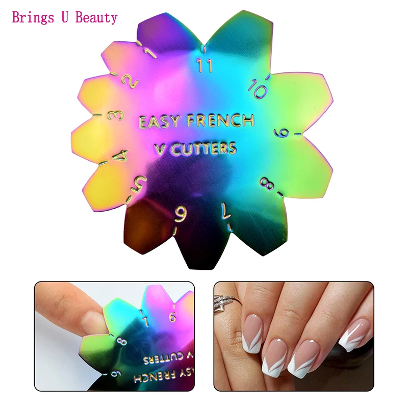 Pro Rainbow V-Shape/C-Curve/Oval Shape Cutter Trimmer French Nail Line Edge Easy French Tool French V/C Smile Line Design Art
Pro Rainbow V-Shape/C-Curve/Oval Shape Cutter Trimmer French Nail Line Edge Easy French Tool French V/C Smile Line Design Art