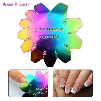 Pro Rainbow V-Shape/C-Curve/Oval Shape Cutter Trimmer French Nail Line Edge Easy French Tool French V/C Smile Line Design Art
Pro Rainbow V-Shape/C-Curve/Oval Shape Cutter Trimmer French Nail Line Edge Easy French Tool French V/C Smile Line Design Art