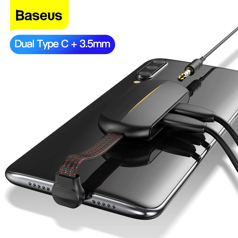 Адаптер для быстрой зарядки Baseus Type C PD 18 Вт с OTG Usb разъемом 3 5 мм Aux адаптер