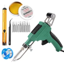 50W 220V Electric Soldering Iron Kit With Built-in Heating Gun Handheld Automatic Sending Soldering Station Repair Tool EU Plug
50W 220V Electric Soldering Iron Kit With Built-in Heating Gun Handheld Automatic Sending Soldering Station Repair Tool EU Plug