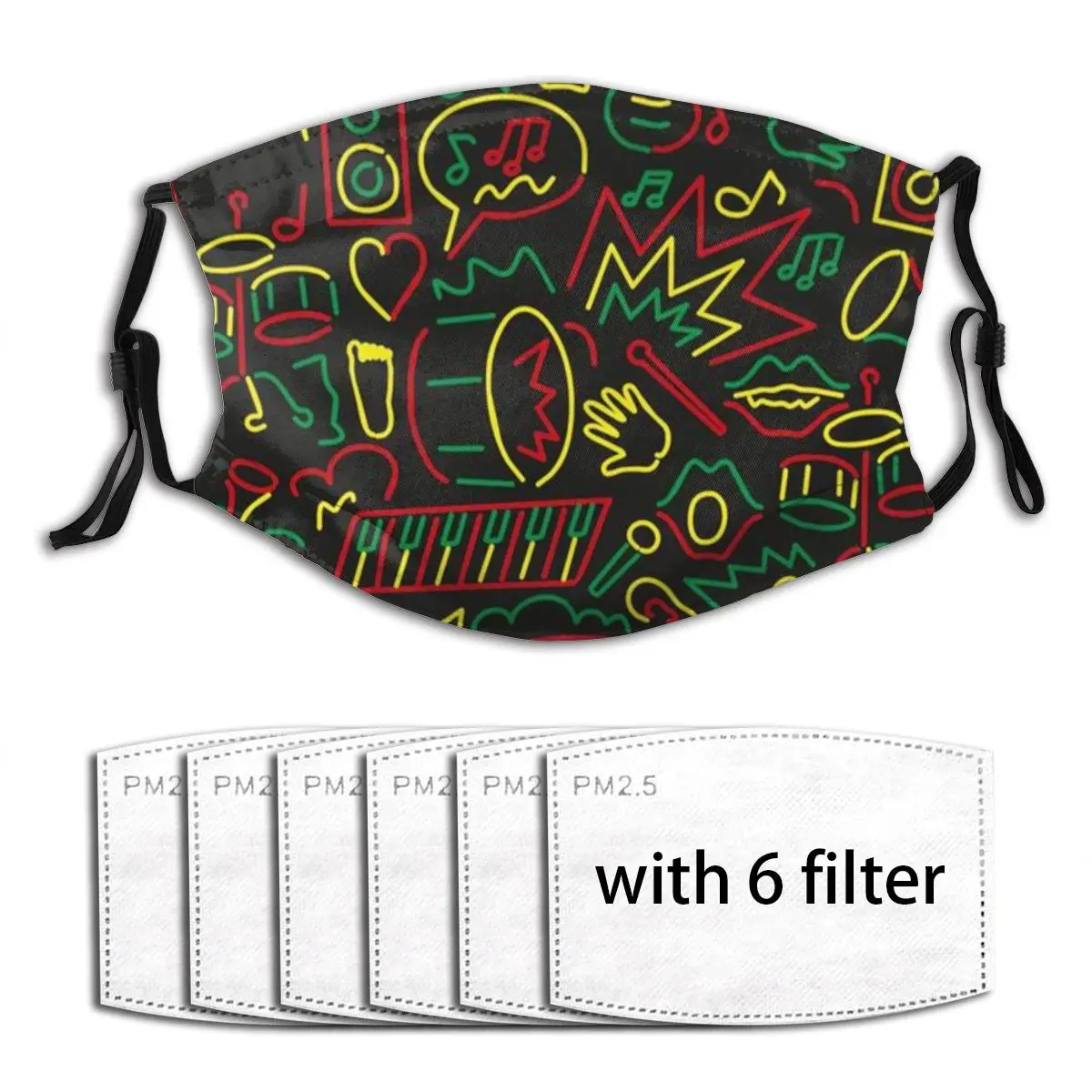 Windproof Dust Mask with 6 Filter, Jamaican Flag Letter PM2.5 Mouth Face Mask Washable Reusable Anti Pollution Dust
Windproof Dust Mask with 6 Filter, Jamaican Flag Letter PM2.5 Mouth Face Mask Washable Reusable Anti Pollution Dust