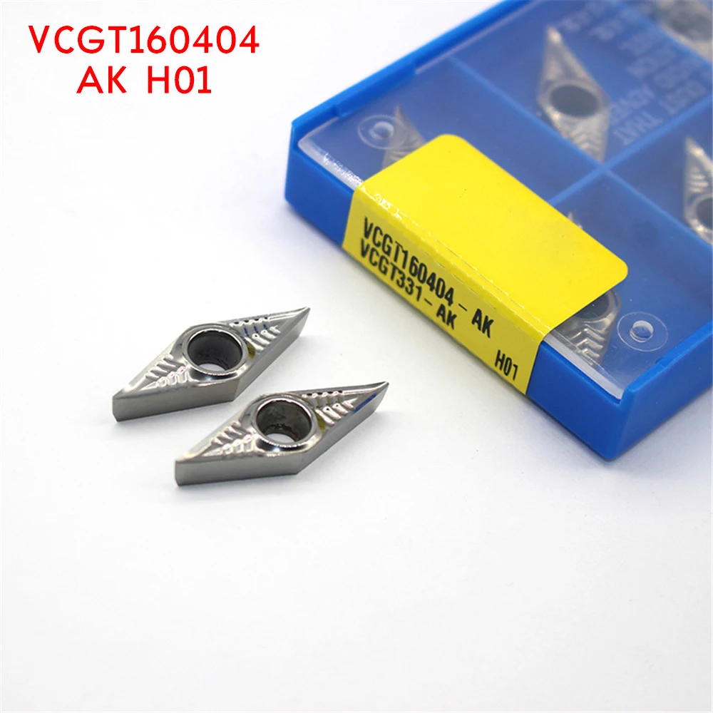 VCGT160404 AK H01 VCGT 160404 Aluminum cutter blade Insert Cutting Tool turning tool CNC Tools AL +TIN Alloy wood
VCGT160404 AK H01 VCGT 160404 Aluminum cutter blade Insert Cutting Tool turning tool CNC Tools AL +TIN Alloy wood