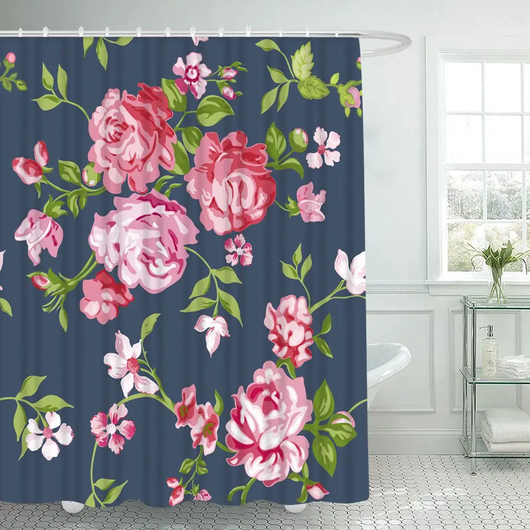 Floral Shower Curtain With Hooks for Bathroom Colorful Flowers Waterproof Polyester Bath Shower Curtain Set Home Bathroom Decor
Floral Shower Curtain With Hooks for Bathroom Colorful Flowers Waterproof Polyester Bath Shower Curtain Set Home Bathroom Decor