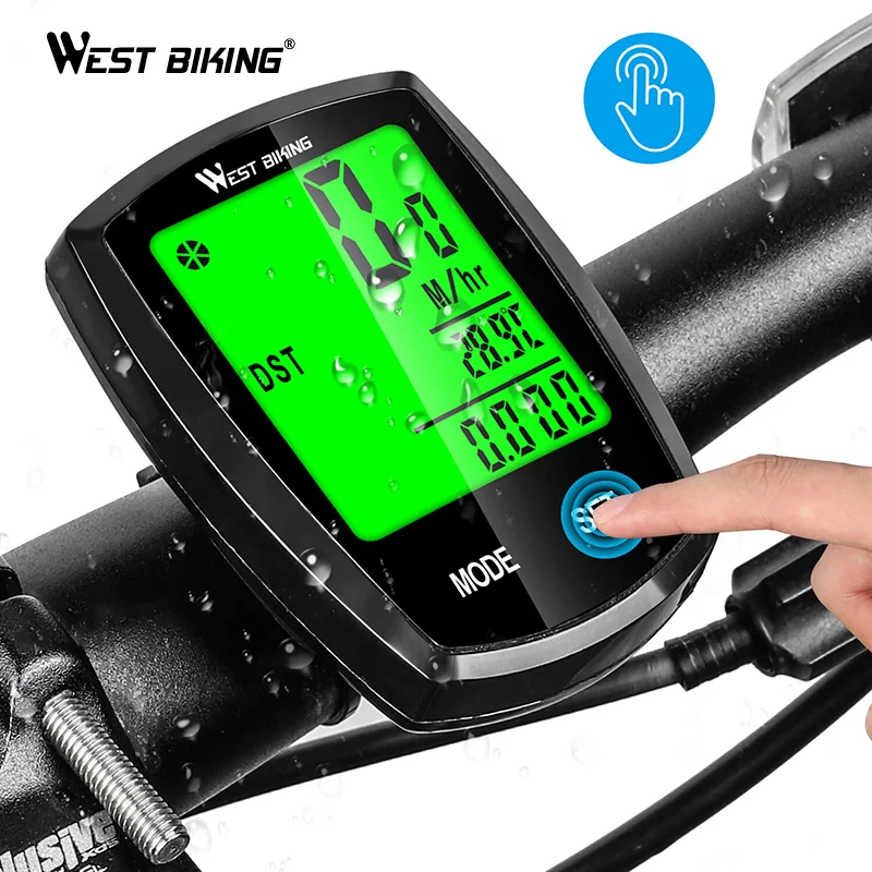 WEST BIKING Bicycle Speedometer Wireless Wired Stopwatch Bicycle Computer MTB Road Waterproof LED Backlight Bike Computer
WEST BIKING Bicycle Speedometer Wireless Wired Stopwatch Bicycle Computer MTB Road Waterproof LED Backlight Bike Computer