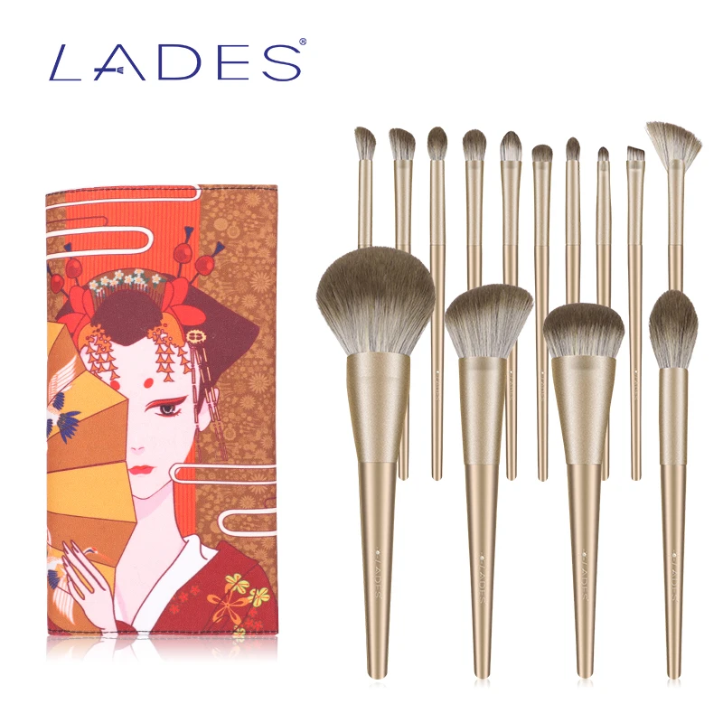 LADES 14PCS Makeup Brushes Set Foundation Blusher Powder Brush Eyeshadow Blending Make up Kits Cosmetic Tools Gold with Pouch
LADES 14PCS Makeup Brushes Set Foundation Blusher Powder Brush Eyeshadow Blending Make up Kits Cosmetic Tools Gold with Pouch