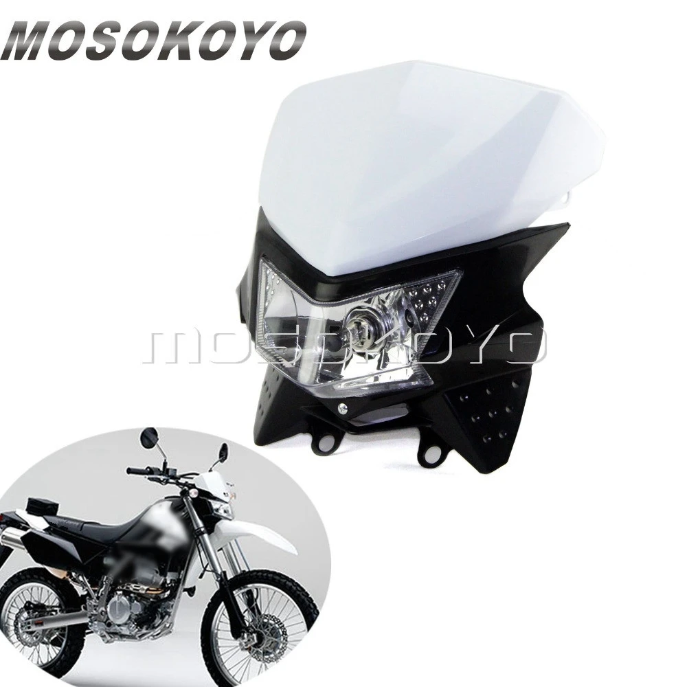 Фара для мотокросса мотоцикла Yamaha WR450F YZ250F XT250X SUZUKI DRZ RMZ RM 85 125 250 белая передняя фара
