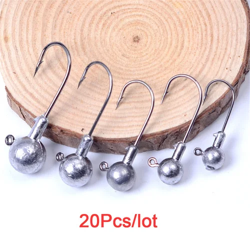 1.75g 2.5g 3.5g 5.0g 7.0g 10g crank Jig head hook fishing lead head Jig lure hard bait soft worm jig hook for fishing 20pcs/lot
1.75g 2.5g 3.5g 5.0g 7.0g 10g crank Jig head hook fishing lead head Jig lure hard bait soft worm jig hook for fishing 20pcs/lot