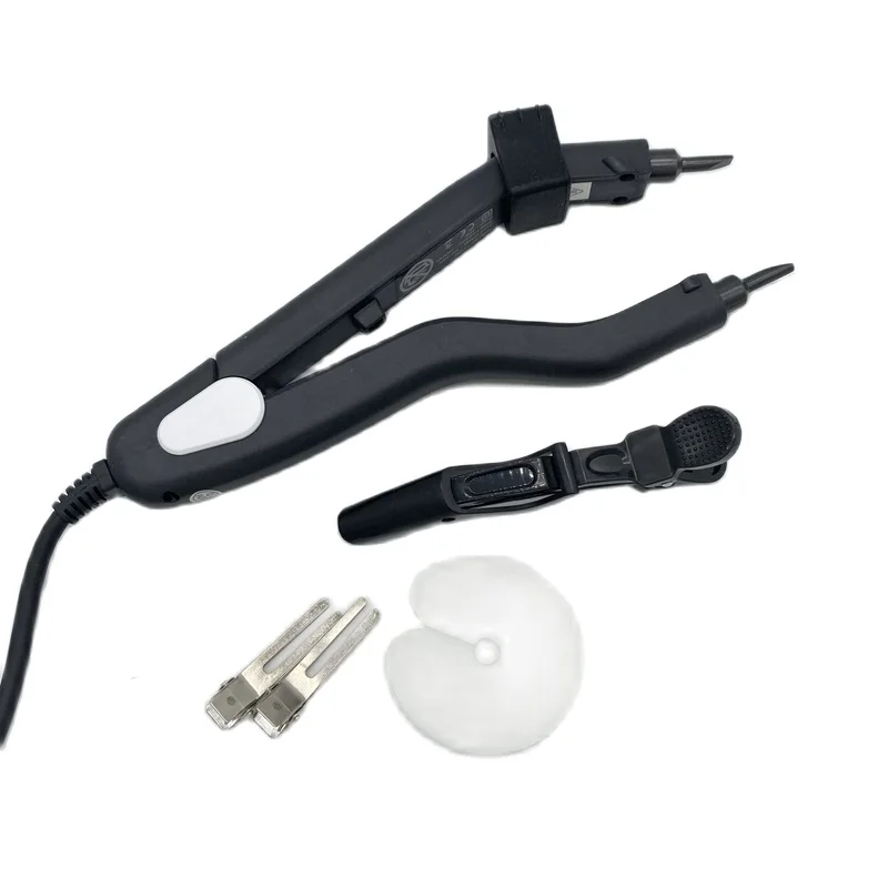 L601 качественный черный нагревательный коннектор для волос с регулируемой